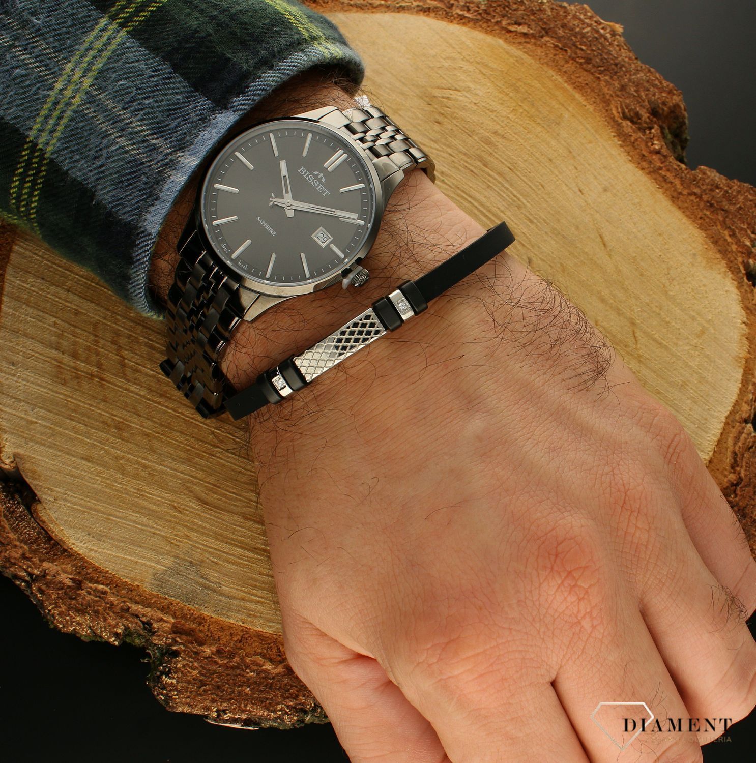 Bransoletka męska Nomination City kauczuk z grawerowaną blaszką 028806 015.jpg